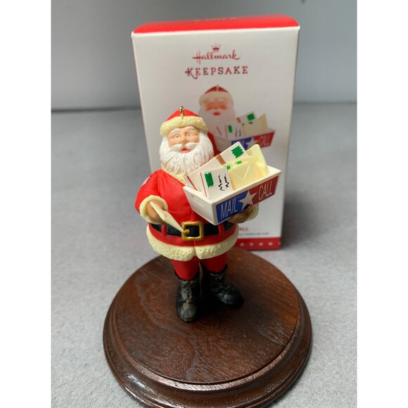 Hallmark Keepsake 2015 Military Mail Call Christmas Ornament Santa Decoration - Picture 6 of 10